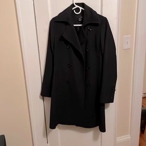 H&M Black Wool blend coat
